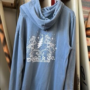 Grateful Dead Dead & Co - Summer 2022 Edition Blue Hoodie L